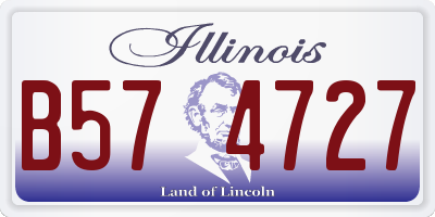 IL license plate B574727