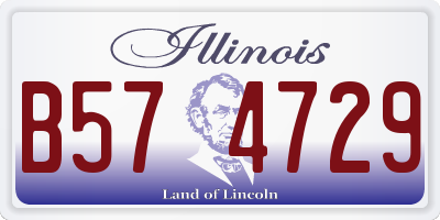 IL license plate B574729