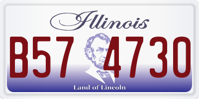 IL license plate B574730