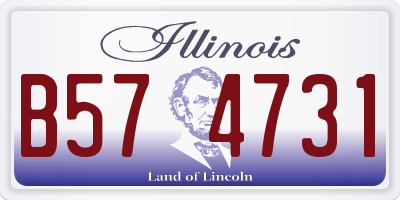 IL license plate B574731