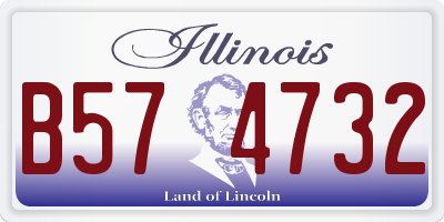 IL license plate B574732