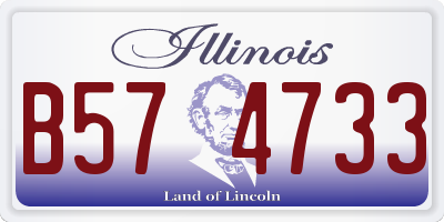 IL license plate B574733