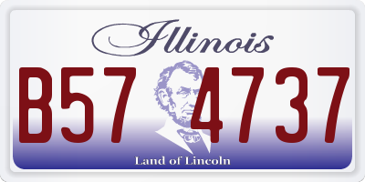 IL license plate B574737