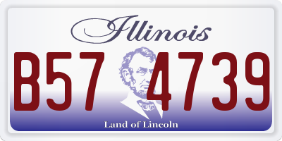 IL license plate B574739