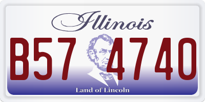 IL license plate B574740