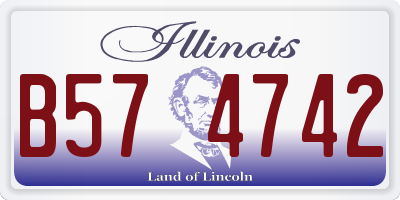 IL license plate B574742