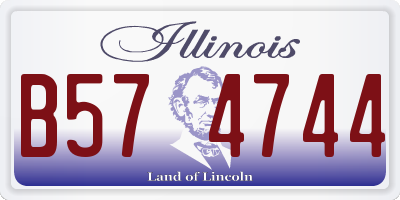 IL license plate B574744