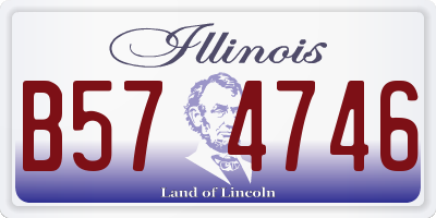 IL license plate B574746