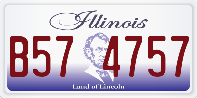 IL license plate B574757