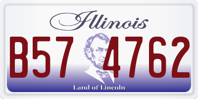 IL license plate B574762