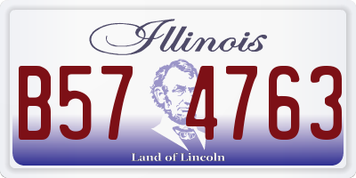 IL license plate B574763