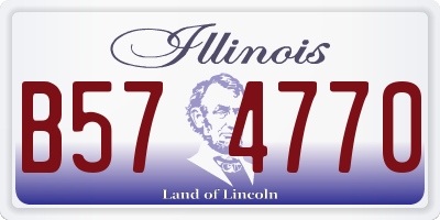 IL license plate B574770