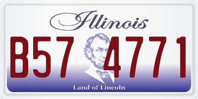 IL license plate B574771