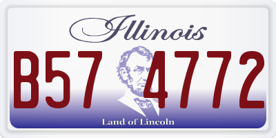 IL license plate B574772