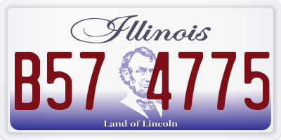 IL license plate B574775