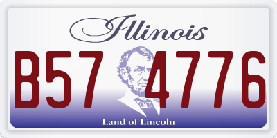 IL license plate B574776