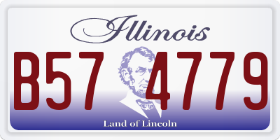 IL license plate B574779