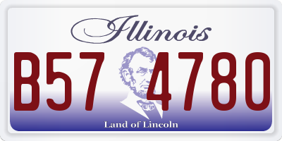 IL license plate B574780