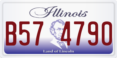 IL license plate B574790