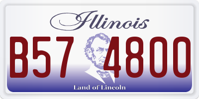 IL license plate B574800