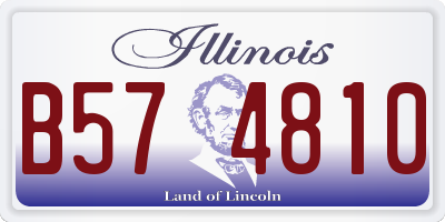 IL license plate B574810