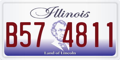 IL license plate B574811