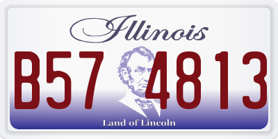 IL license plate B574813
