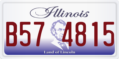 IL license plate B574815