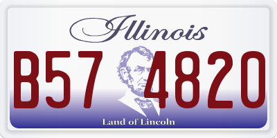 IL license plate B574820