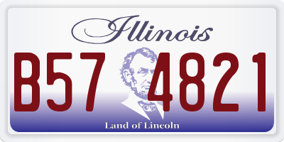 IL license plate B574821