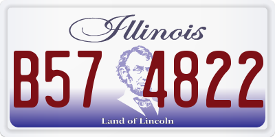 IL license plate B574822