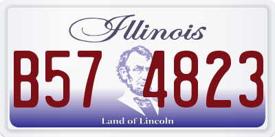 IL license plate B574823