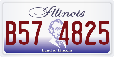 IL license plate B574825