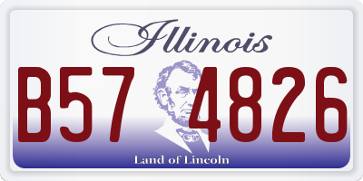 IL license plate B574826
