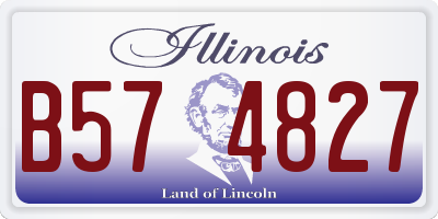 IL license plate B574827