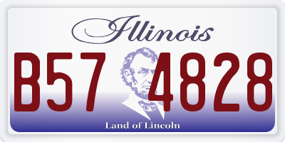 IL license plate B574828