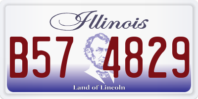 IL license plate B574829