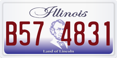IL license plate B574831