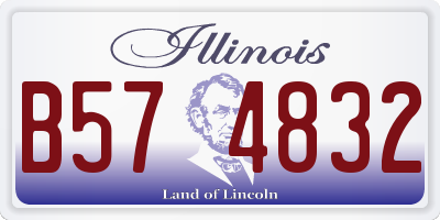 IL license plate B574832
