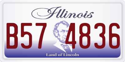IL license plate B574836