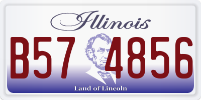 IL license plate B574856