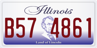 IL license plate B574861