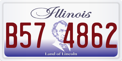IL license plate B574862