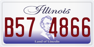 IL license plate B574866