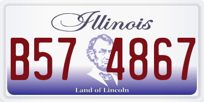 IL license plate B574867