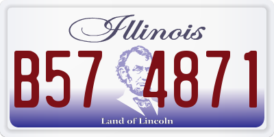 IL license plate B574871