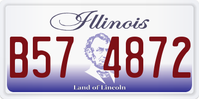 IL license plate B574872