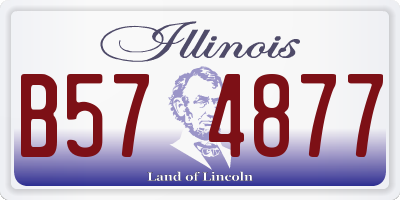 IL license plate B574877