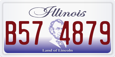 IL license plate B574879