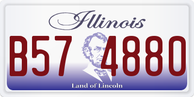 IL license plate B574880